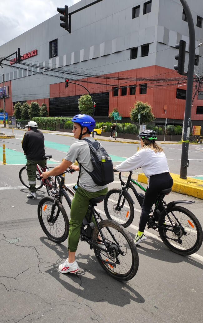 Riding on the Sunday Ciclovia